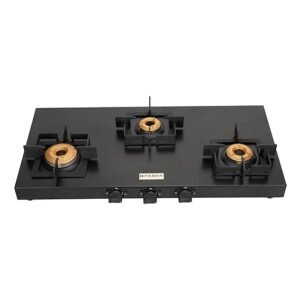 GAS STOVE COOKTOP ROMA 3BB BK CI 106.0685.771