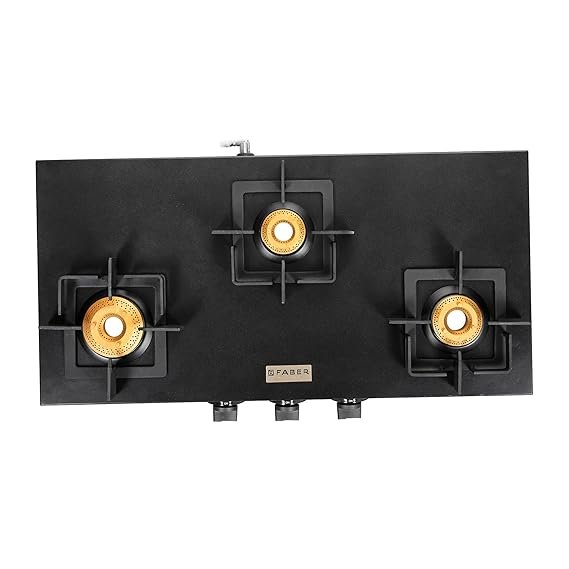 GAS STOVE COOKTOP ROMA 3BB BK CI 106.0685.771