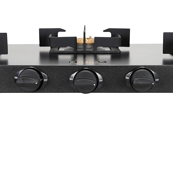 GAS STOVE COOKTOP ROMA 3BB BK CI 106.0685.771